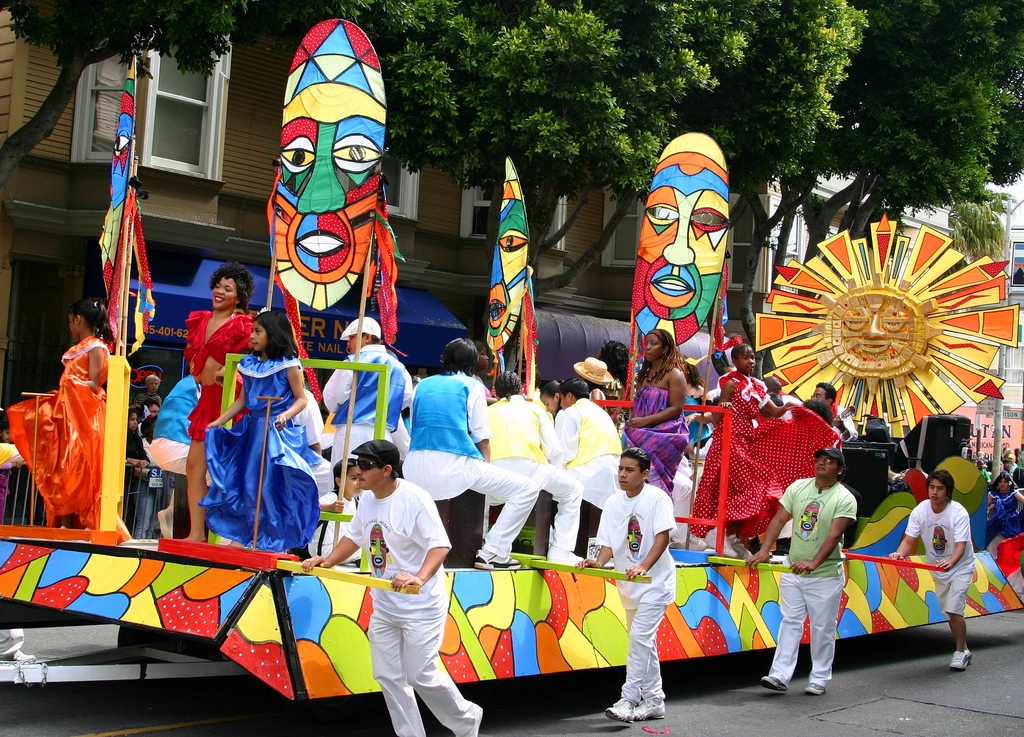 Float in Carnaval Parade, San Francisco